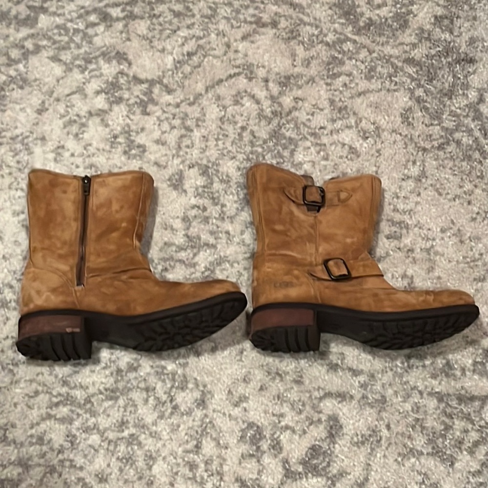 Zipper Suede Ugg Boots